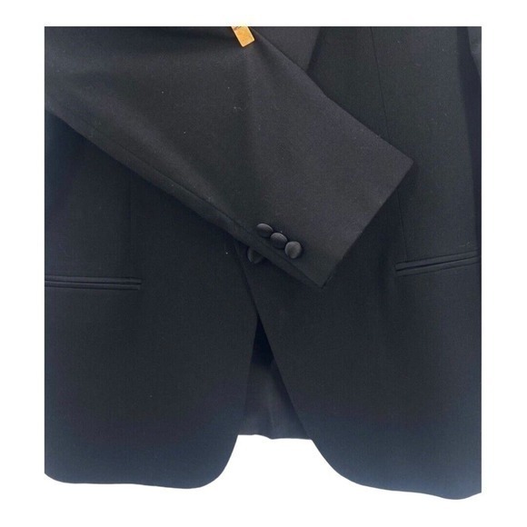 Raffinati Gold Formal Black Tuxedo Style Jacket Polyester Made In USA 39‎ S - Picture 7 of 8